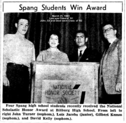 Spang Student Award